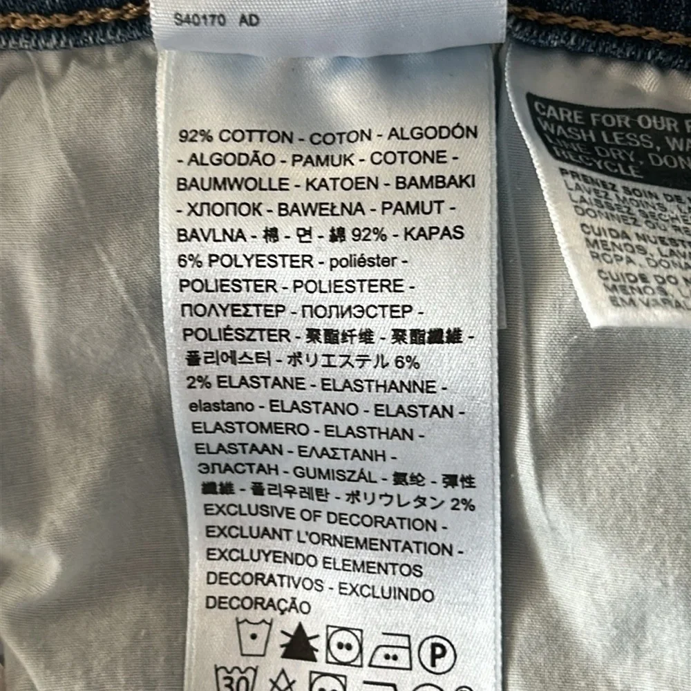 Levi's 724 high rise straight crop jeans size 31